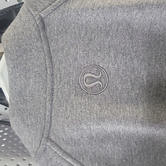 NWT Lululemon Scuba Oversized Varsity Jacket - Heathered Medium Grey Size M/L - Picture 8 of 9